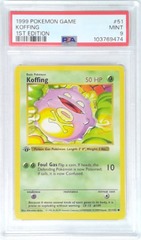 V1981: 1999: Koffing: 51/102: 1ST Edition: Game: PSA: 9: MINT: 103769474